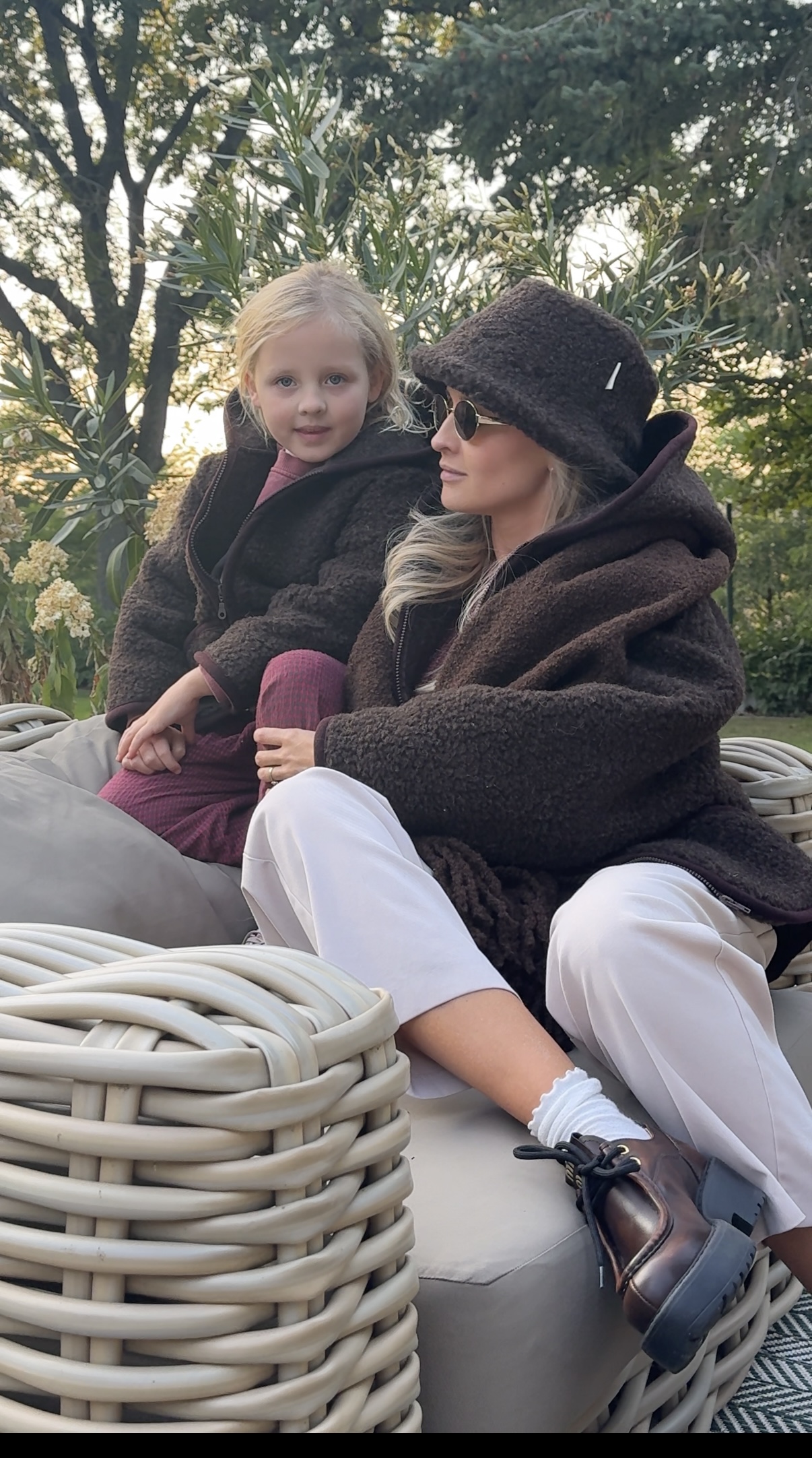 Brązowy kapelusz, Bucket Hat dla kobiet 100% wełna merino, czekoladowy brąz - obrazek 4