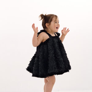 Sukienka Morris z motywem 3D, czarna, (2-3 lata)