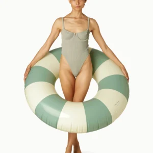 Pastelowe koło w paski do pływania Sally 90 cm - Petites Pommes/Calile