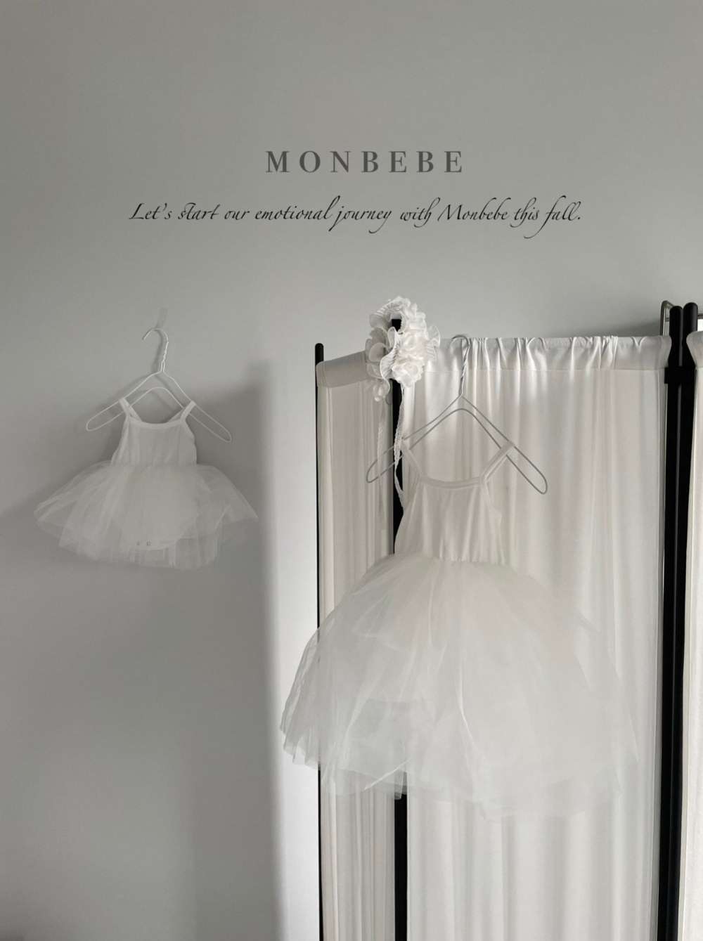 Rampers Tutu Monbebe w kolorze kremowym - obrazek 5