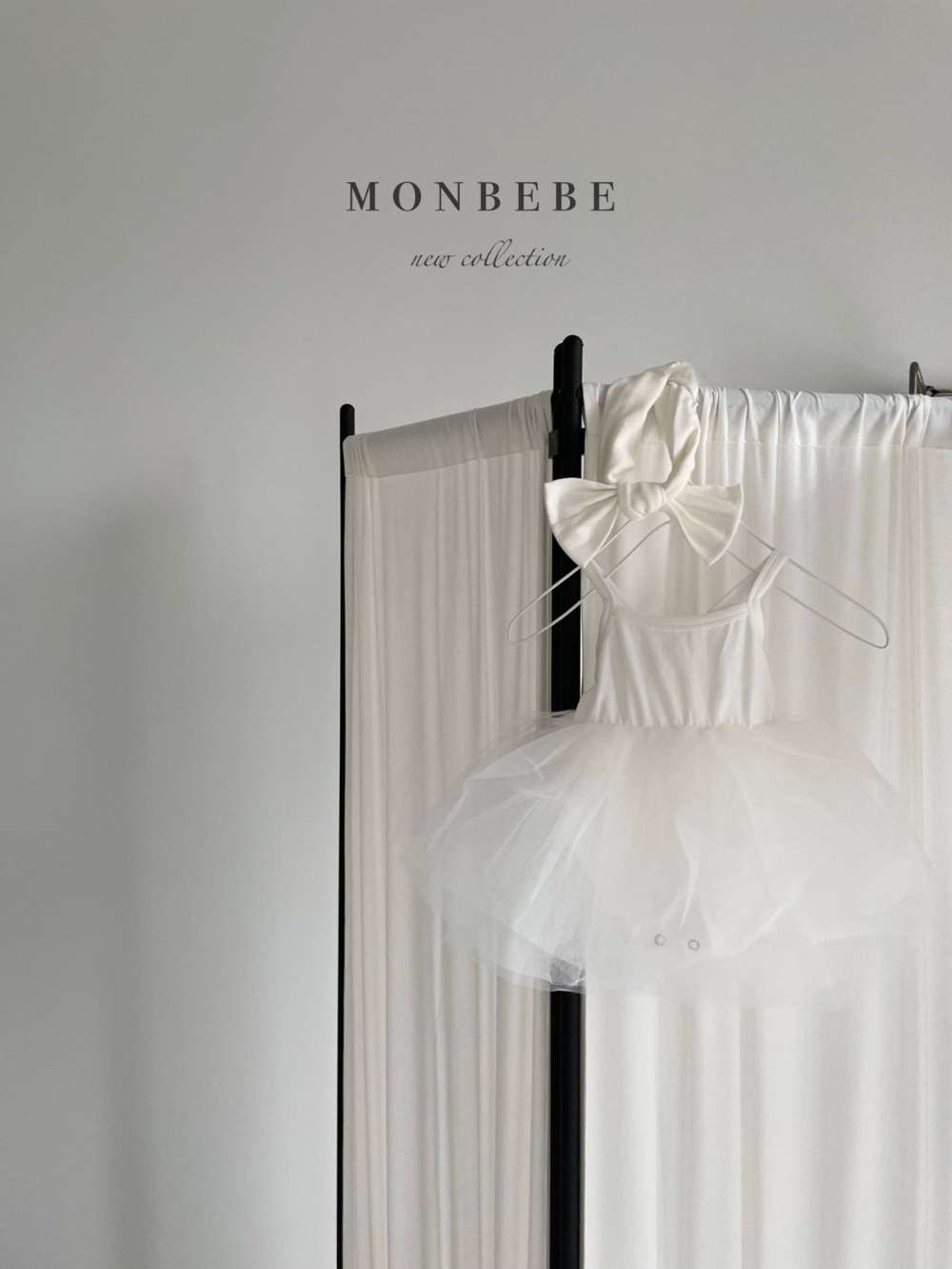 Rampers Tutu Monbebe w kolorze kremowym - obrazek 6